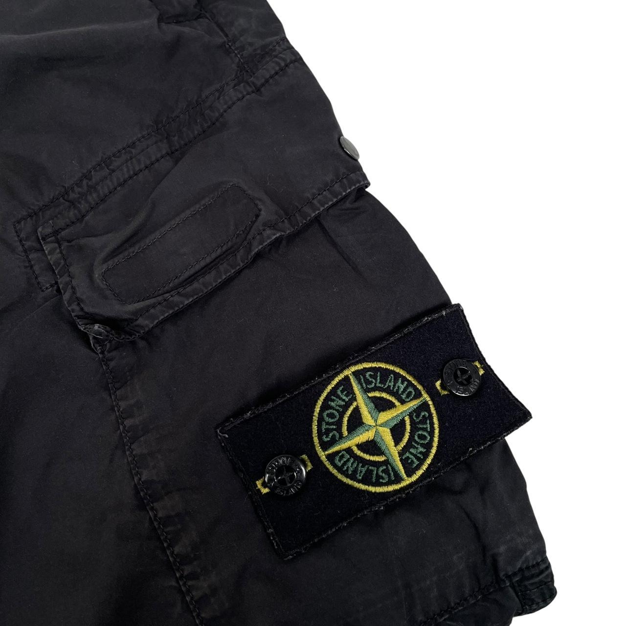 Stone Island SS 2021 Black RE-T Fit Cargo Trousers