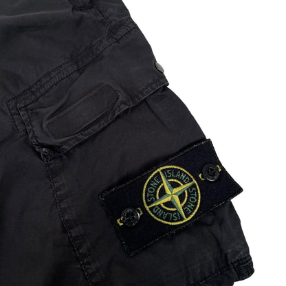 Stone Island SS 2021 Black RE-T Fit Cargo Trousers