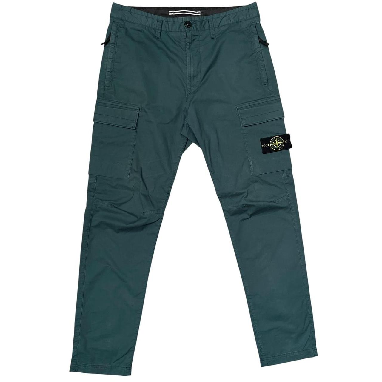 Stone Island Green RE-T Fit Cargo Trousers