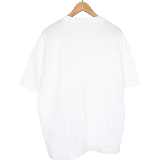 Prada White Short Sleeve Cotton Badge Re-Nylon Pocket T-Shirt