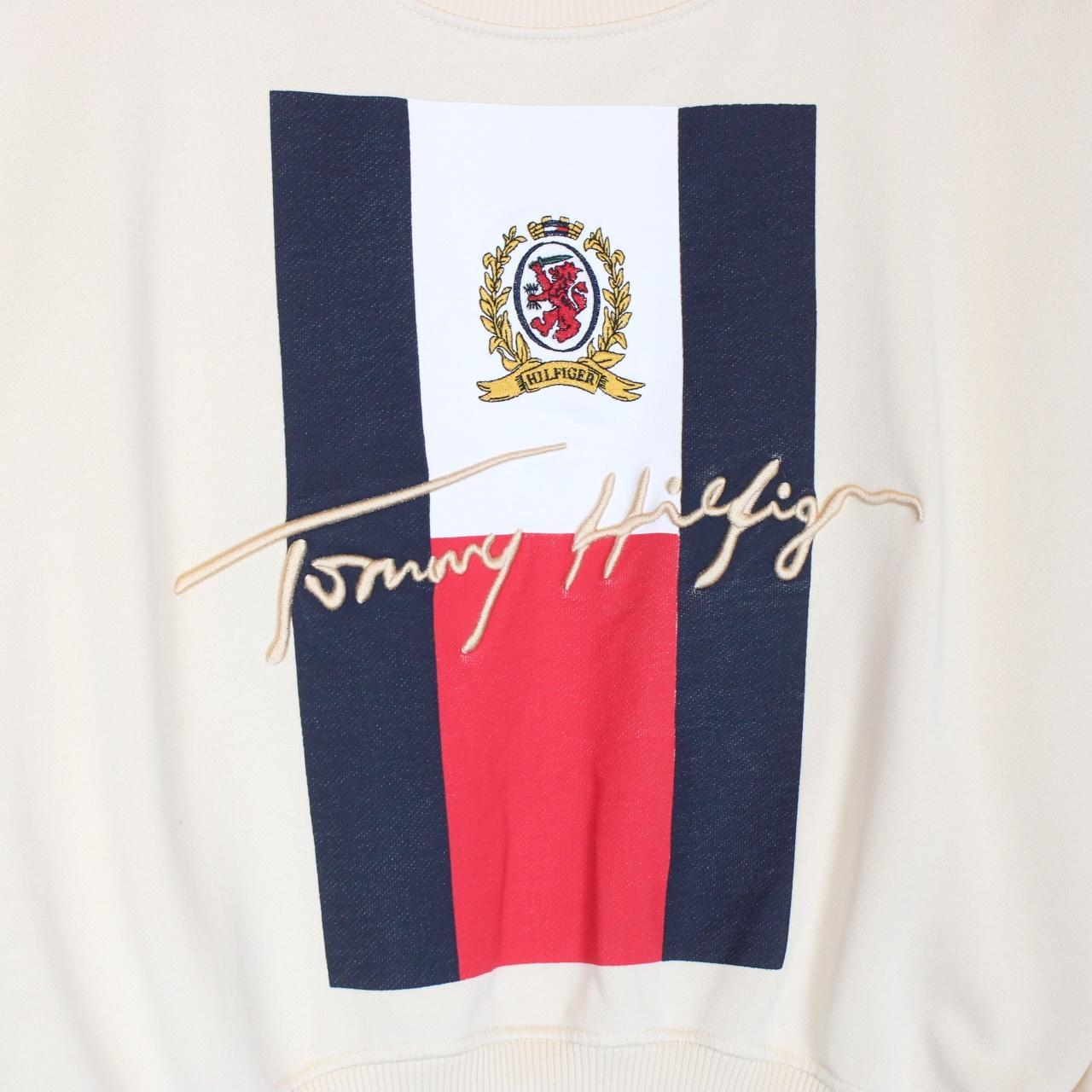 Tommy Hilfiger Collection Beige Embroidered Logo Sweatshirt Jumper