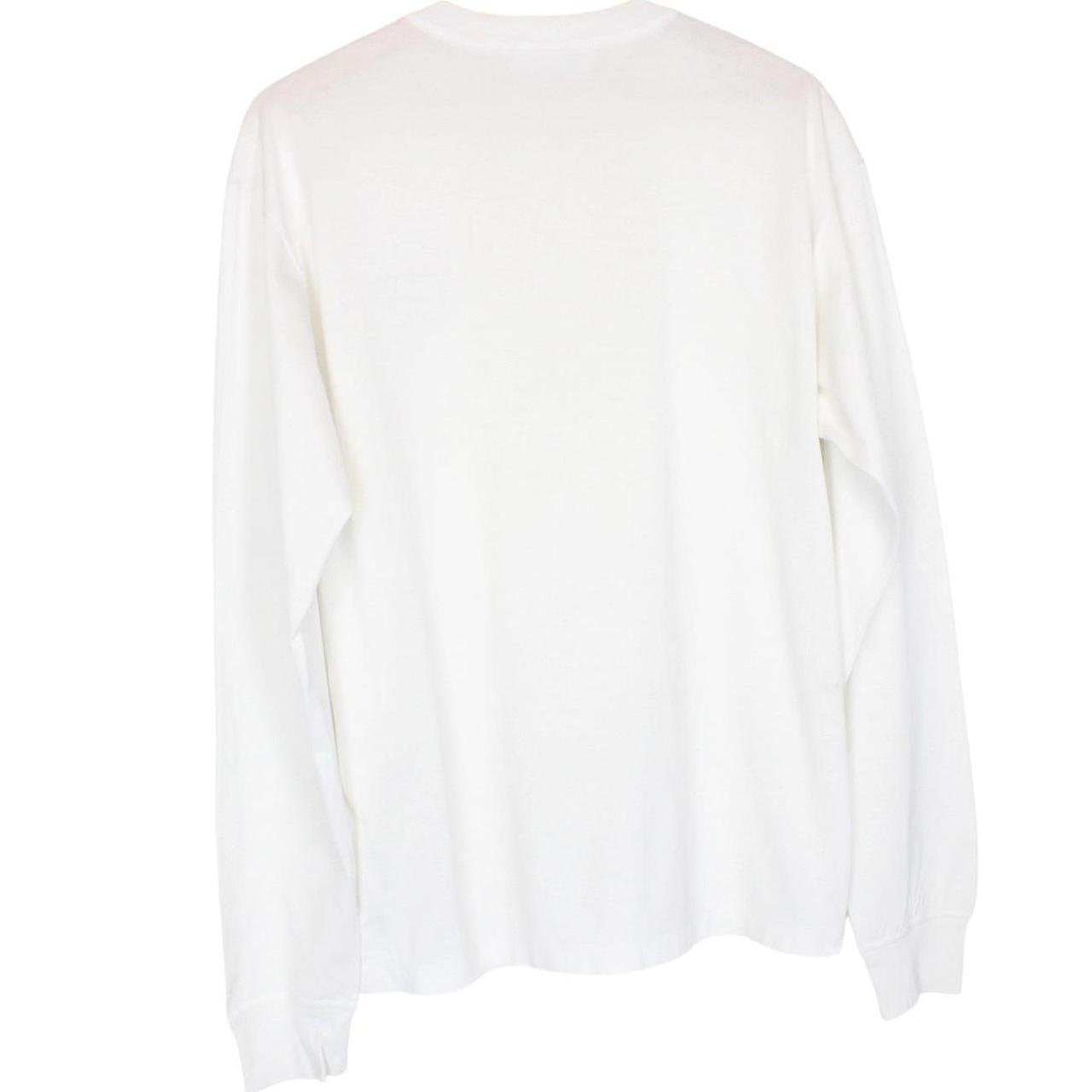 Stone Island AW 2019 White Long Sleeve Compass T-Shirt