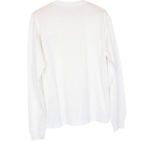 Stone Island AW 2019 White Long Sleeve Compass T-Shirt