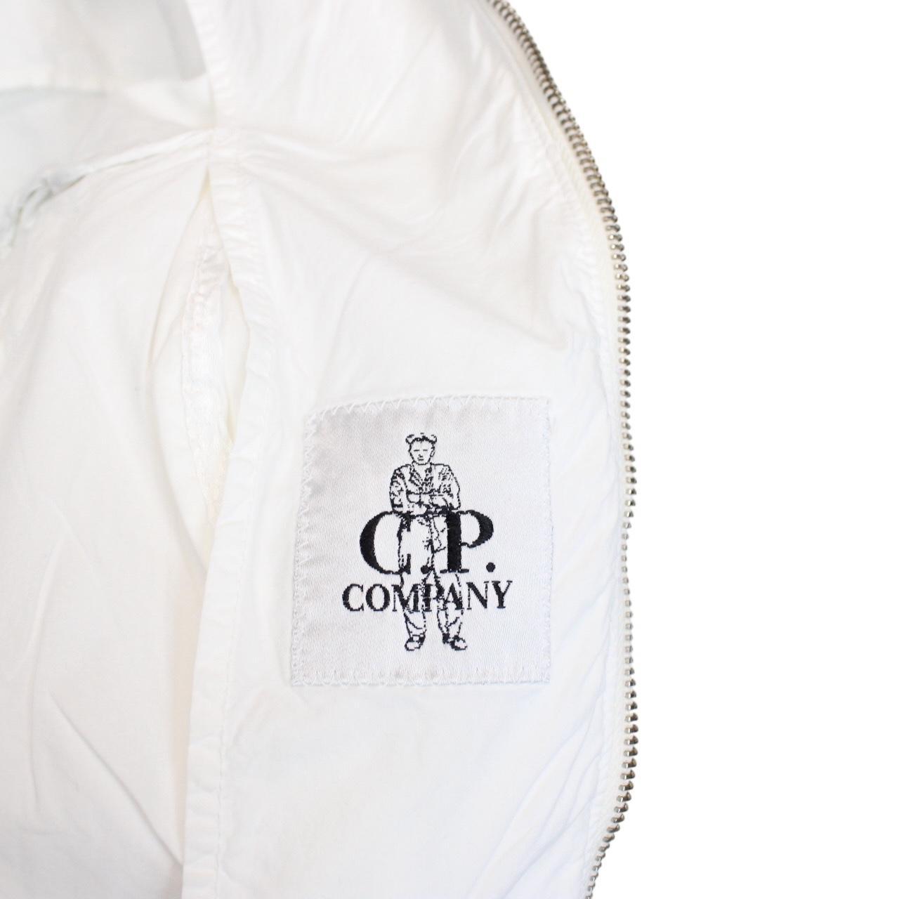 Vintage CP Company SS 2006 White Full Zip Multi Pocket Cotton Lino Flax Goggle