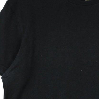 Polo Ralph Lauren black cotton pocket t-shirt with embroidered logo and short sleeves.