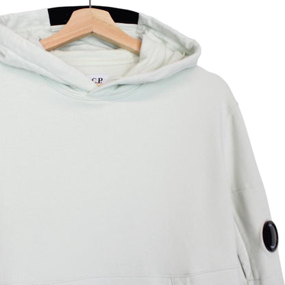 CP Company Mint Green Lens Cotton Hoodie Jumper