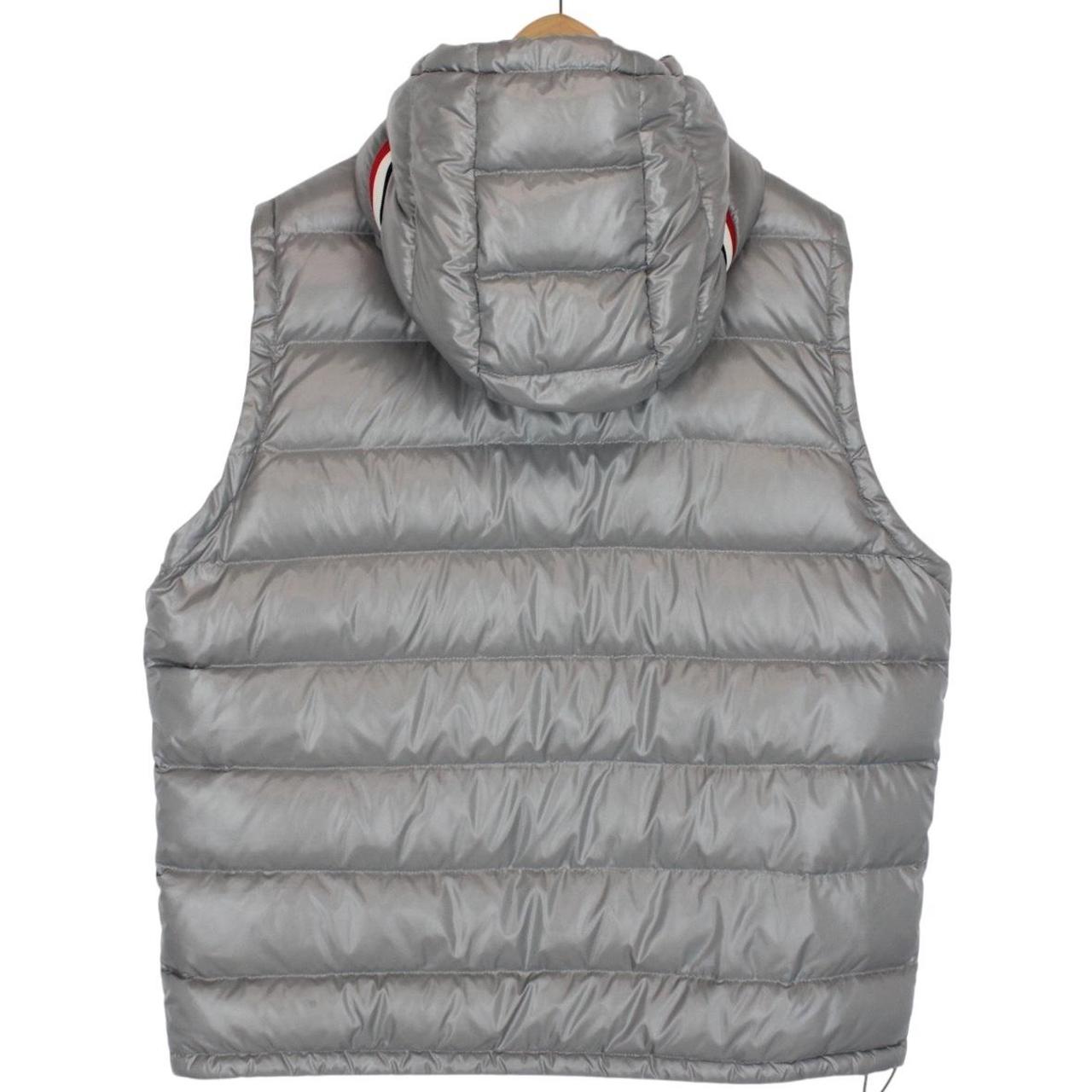Moncler Grey Down Lanoux Hooded Gilet / Bodywarmer Jacket