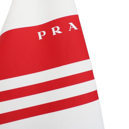 Prada White and Red ‘On Ice’ Polyester Sweatshirt Jumper