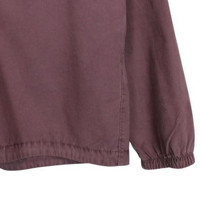 Stone Island AW 2020 Burgundy Full Zip Cotton Overshirt Jacket