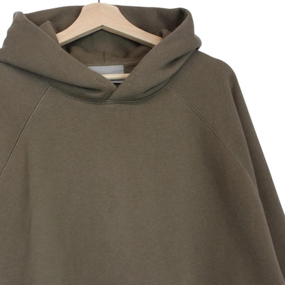 Essentials brown hoodie jumper with logo, oversized fit, soft cotton material.