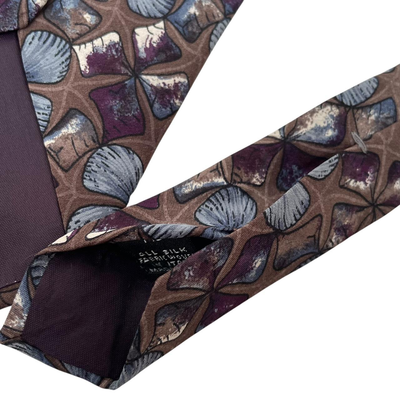 Vintage Christian Dior Multicoloured Floral Print Silk Tie