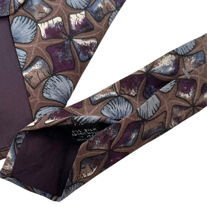 Vintage Christian Dior Multicoloured Floral Print Silk Tie
