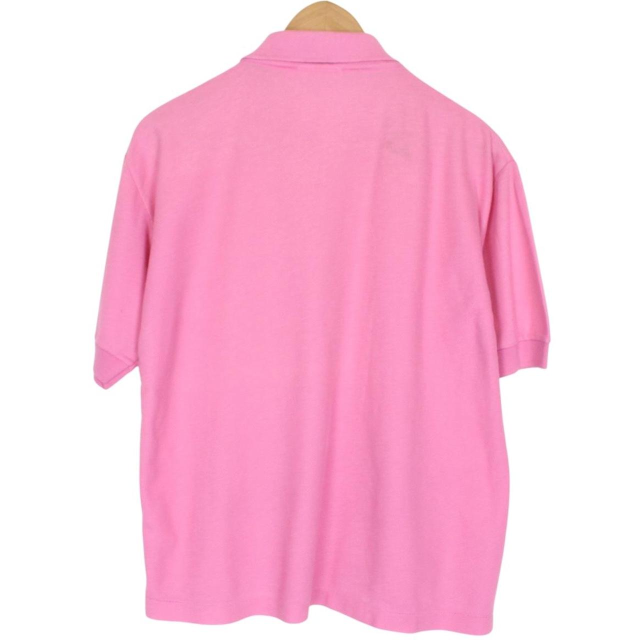 Vintage 90s Lacoste Pink Short Sleeve Cotton Polo Shirt