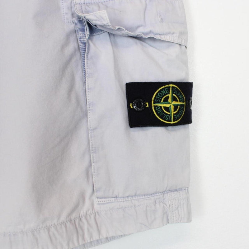 Stone Island SS 2013 Blue Bermuda Cotton Cargo Shorts