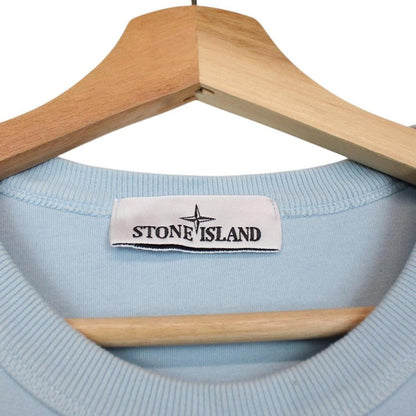 Stone Island AW 2023 Blue Cotton Sweatshirt Jumper