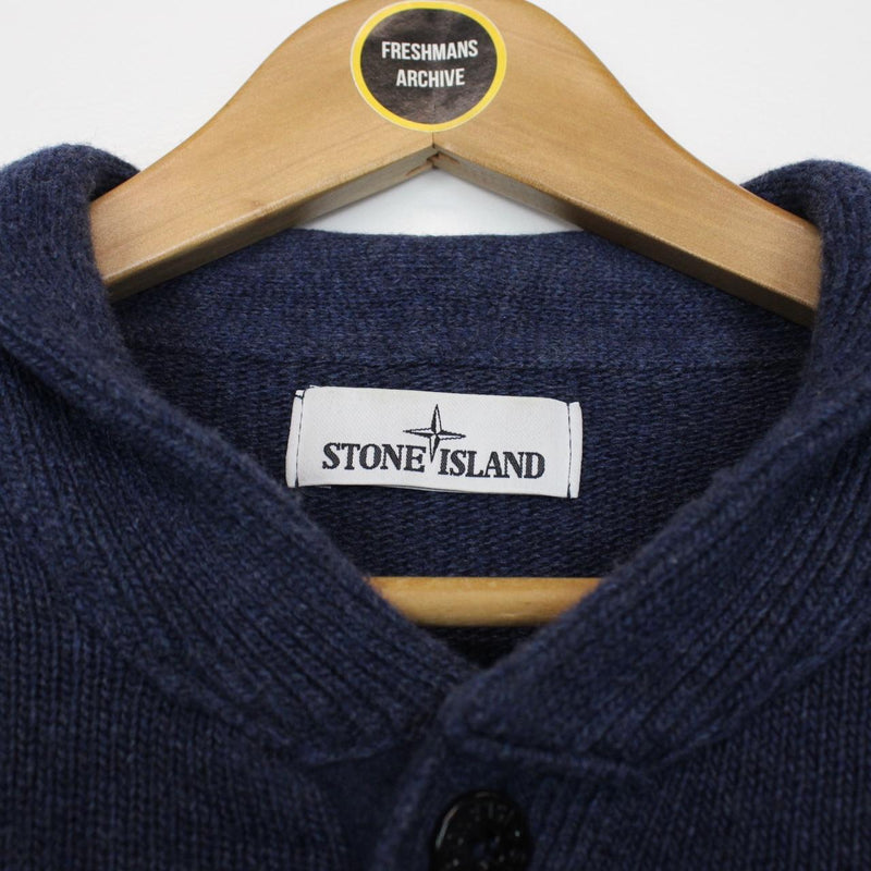 Stone Island AW 2015 Navy Blue Wool Knit Jumper
