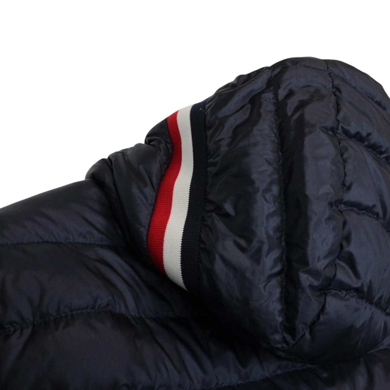 Moncler Giroux Navy Blue Longue Saison Hooded Down Jacket
