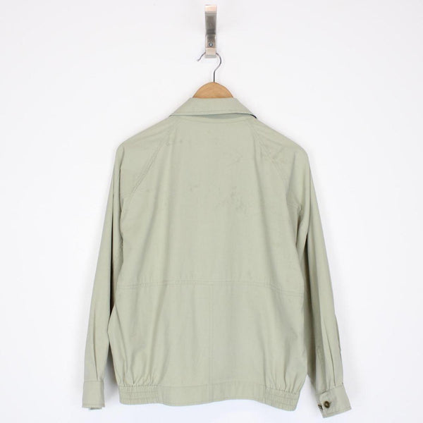 Vintage 90s Burberry Beige and Navy Blue Nova Check Harrington Jacket
