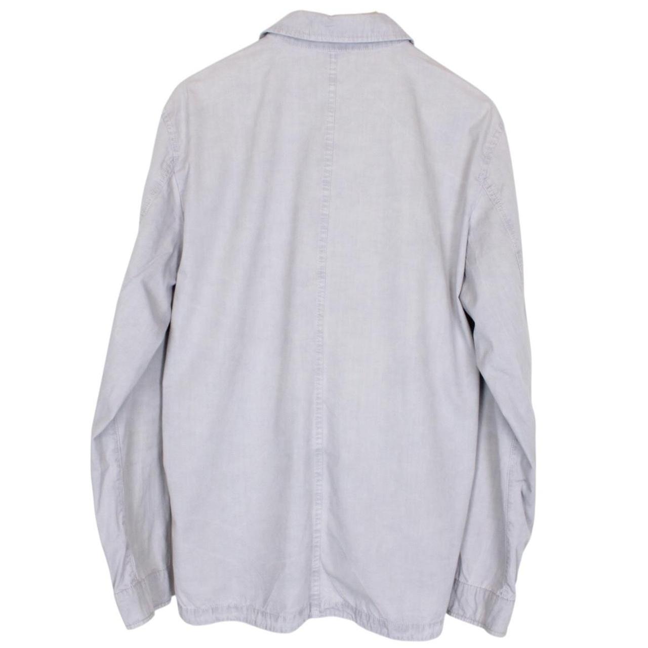 Stone Island SS 2020 Grey Full Zip Cotton Overshirt Jacket