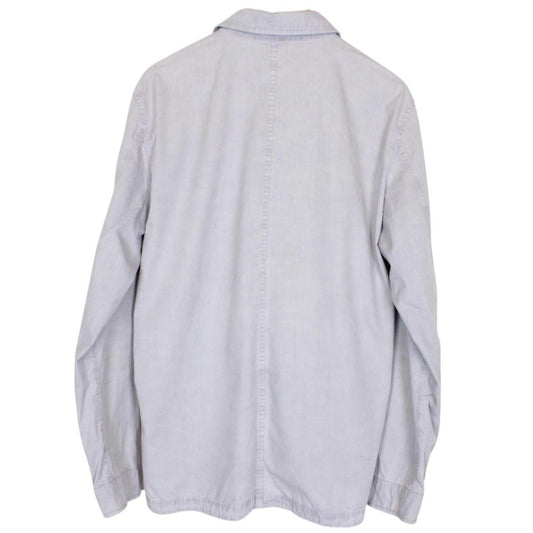 Stone Island SS 2020 Grey Full Zip Cotton Overshirt Jacket