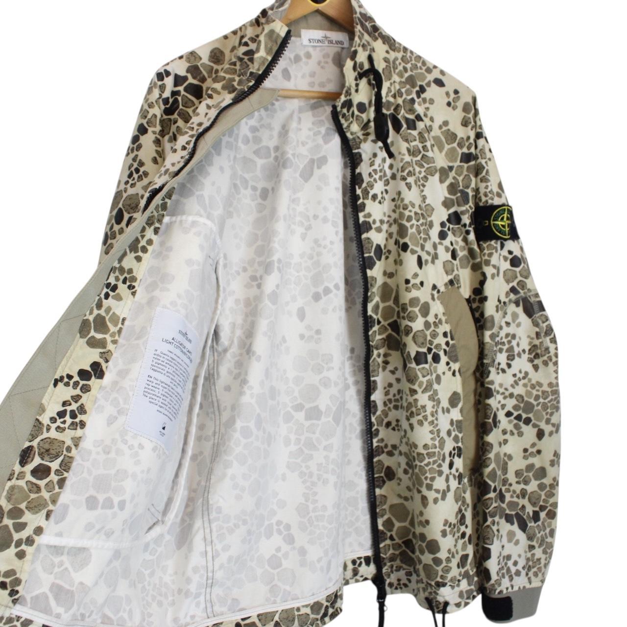 Stone Island SS 2018 Alligator Camo Full Zip Cotton/Nylon Jacket