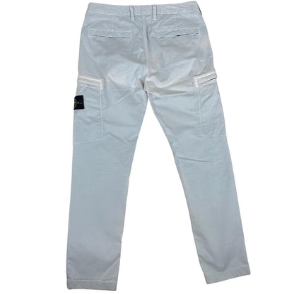 Stone Island SS 2020 Light Blue Skinny Fit Cargo Trousers