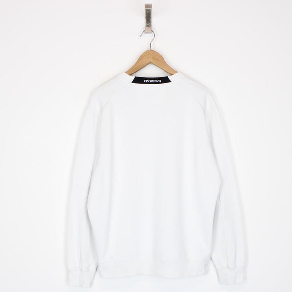 CP Company White Lens Sweatshirt Jumper
