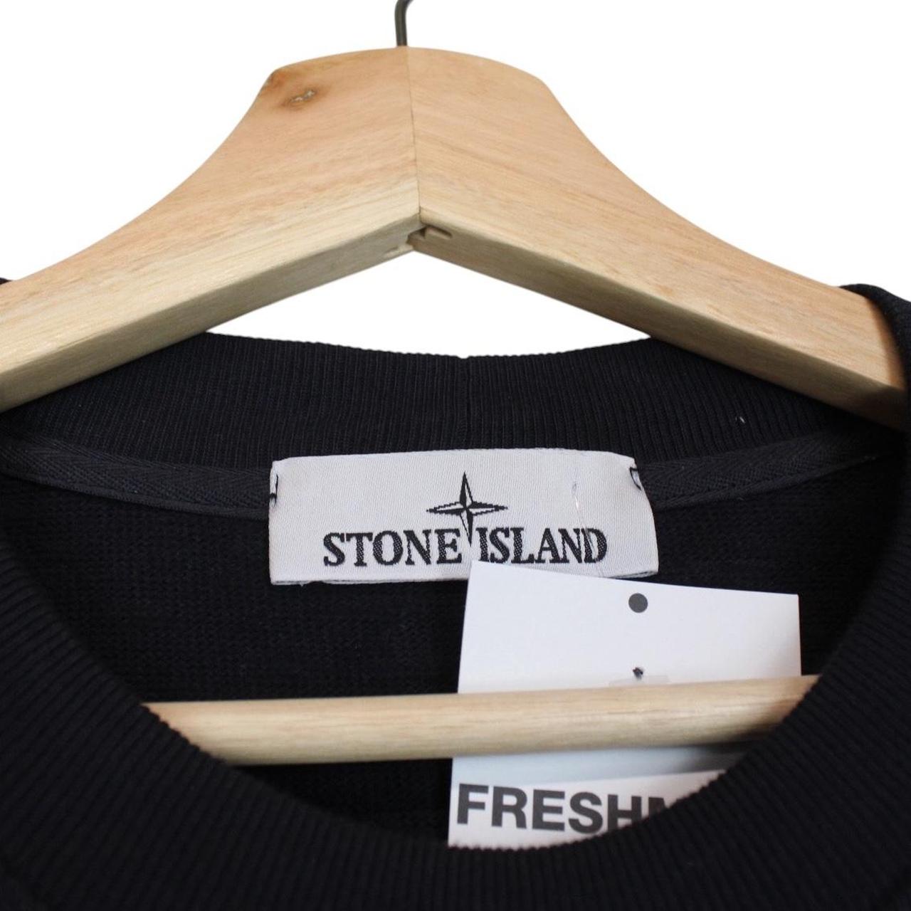 Stone Island Navy Blue Cotton Sweatshirt Jumper
