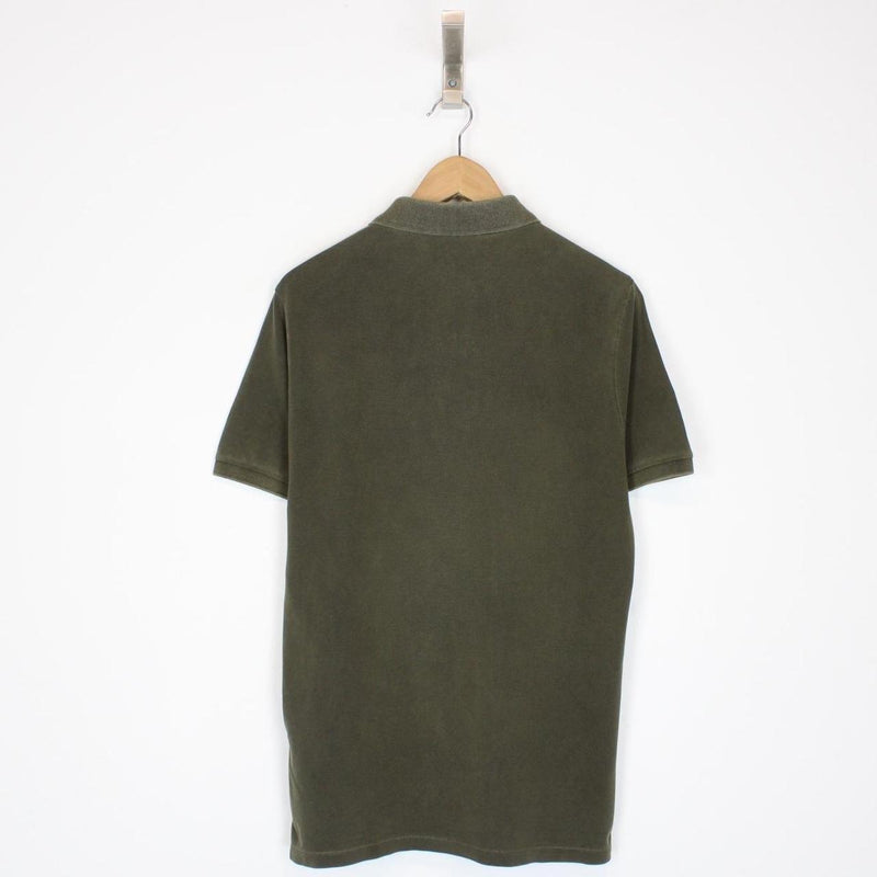 Stone Island SS 2017 Khaki Green Short Sleeve Compass Polo Shirt