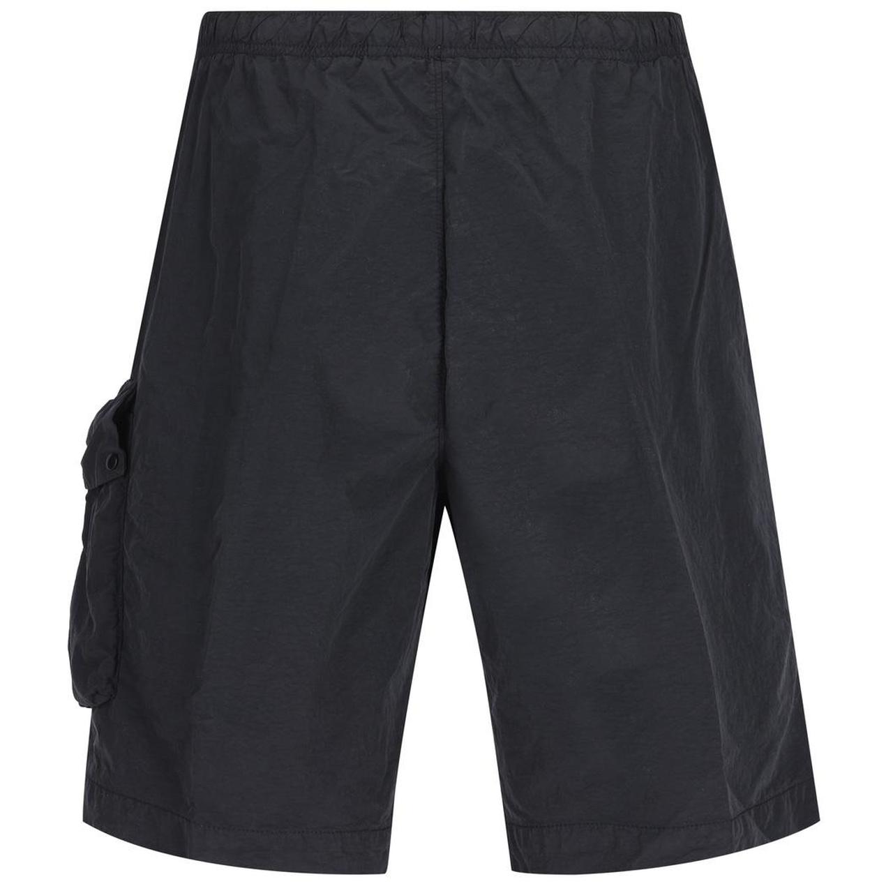 CP Company Black Flatt Nylon Lens Pocket Technical Shorts
