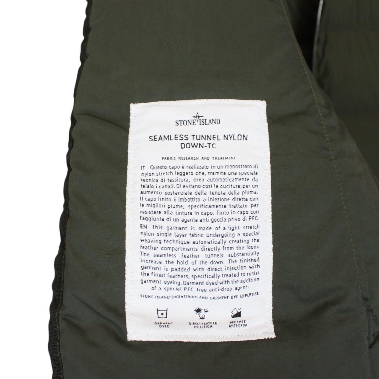 Stone Island AW 2023 Olive Green Seamless Tunnel Nylon Down-TC Jacket