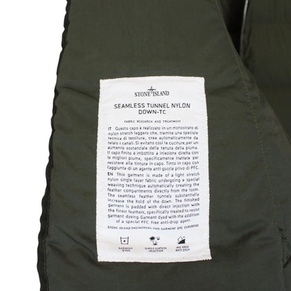 Stone Island AW 2023 Olive Green Seamless Tunnel Nylon Down-TC Jacket
