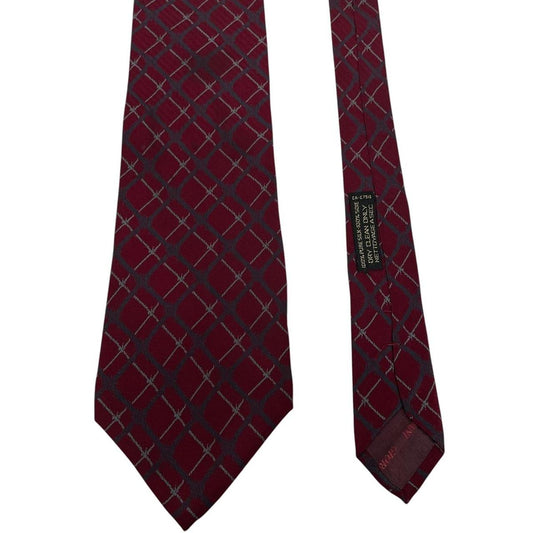 Vintage Giorgio Armani Burgundy Silk Tie