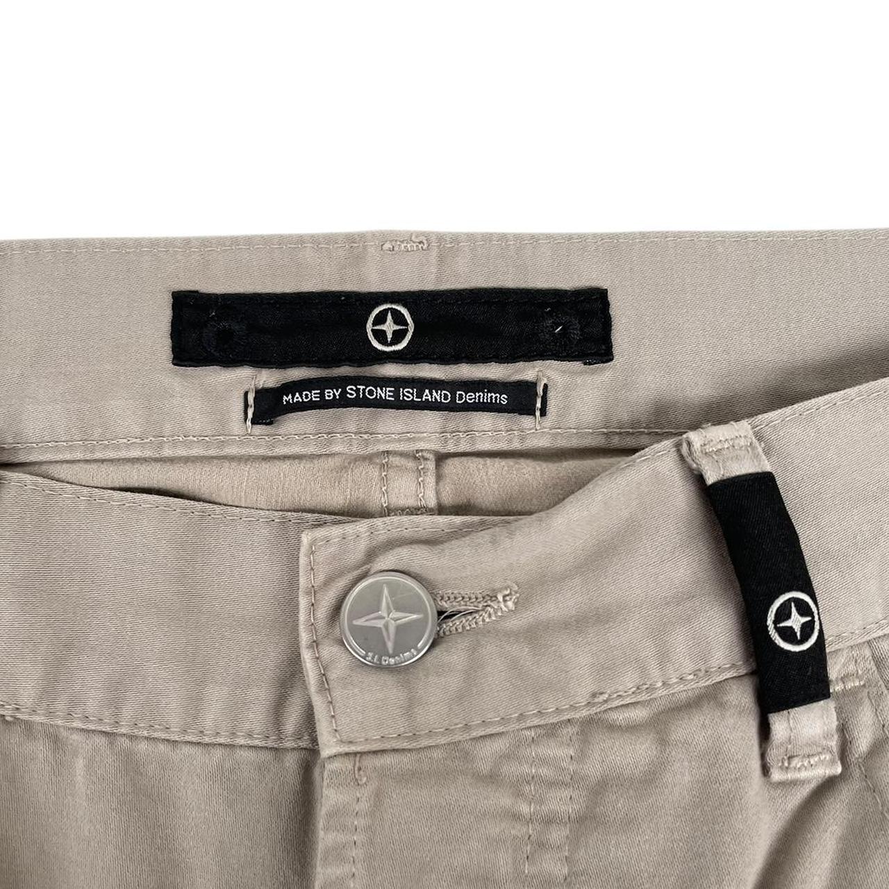 Vintage Stone Island Denims AW 2006 Beige Straight Leh Fit Cotton Trousers
