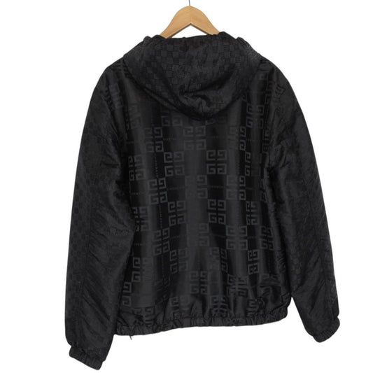 Givenchy Paris Black Reversible 4G Emblem Nylon Windbreaker Jacket