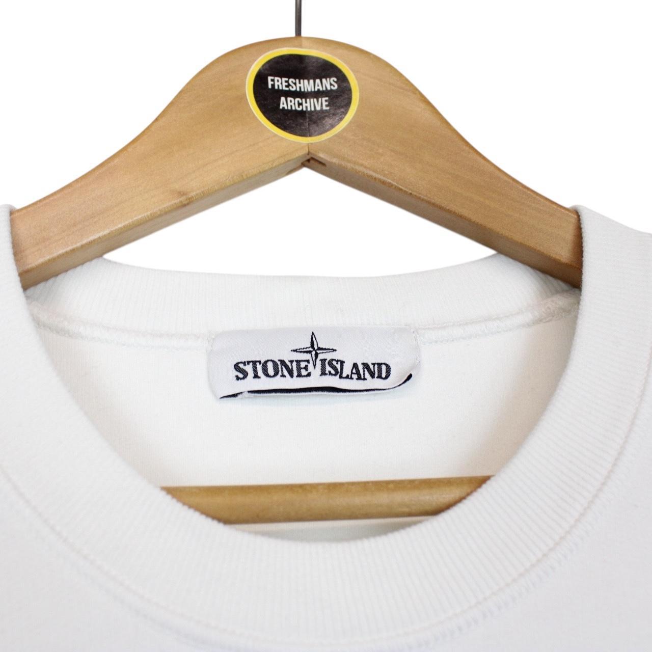 Stone Island AW 2020 White Cotton Sweatshirt Jumper