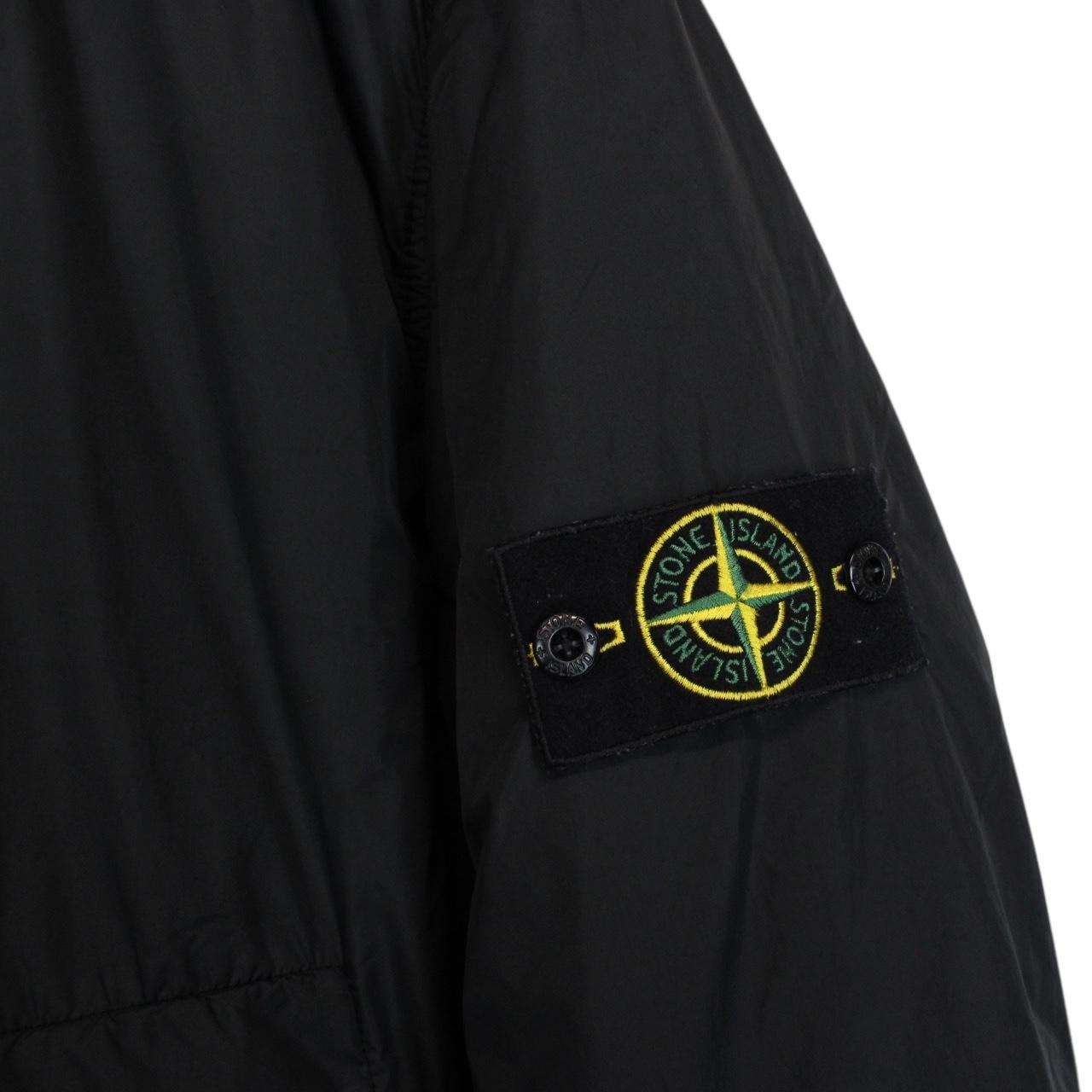 Stone Island AW 2020 Black Garment Dyed Crinkle Reps NY Primaloft Jacket
