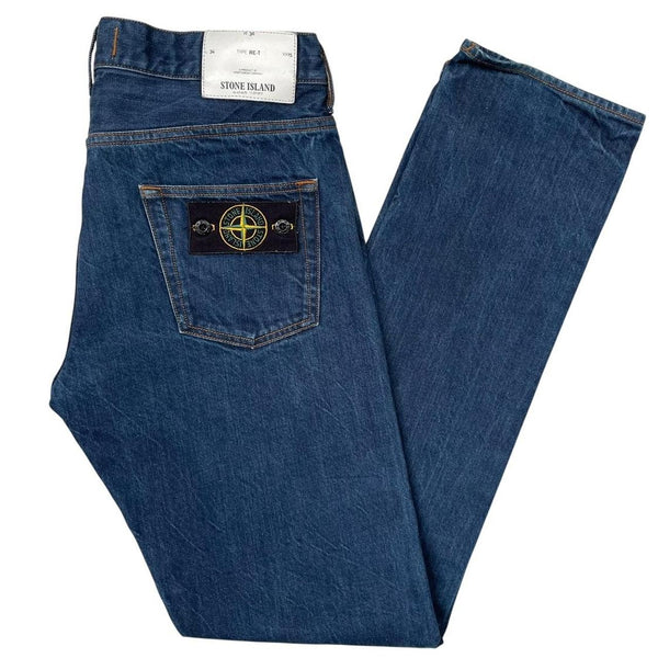 Stone Island SS 2014 Navy Blue RE-T Fit Denim Jeans
