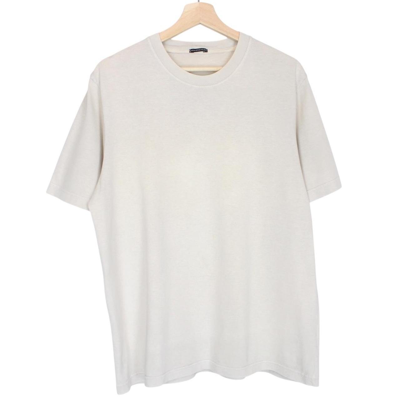 Vintage Stone Island Denims SS 2004 Beige Short Sleeve Cotton T-Shirt