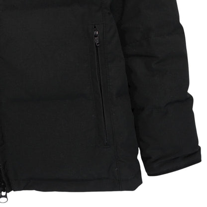 Canada Goose Black Chelsea Parka Heritage Down Jacket with Fur Trim