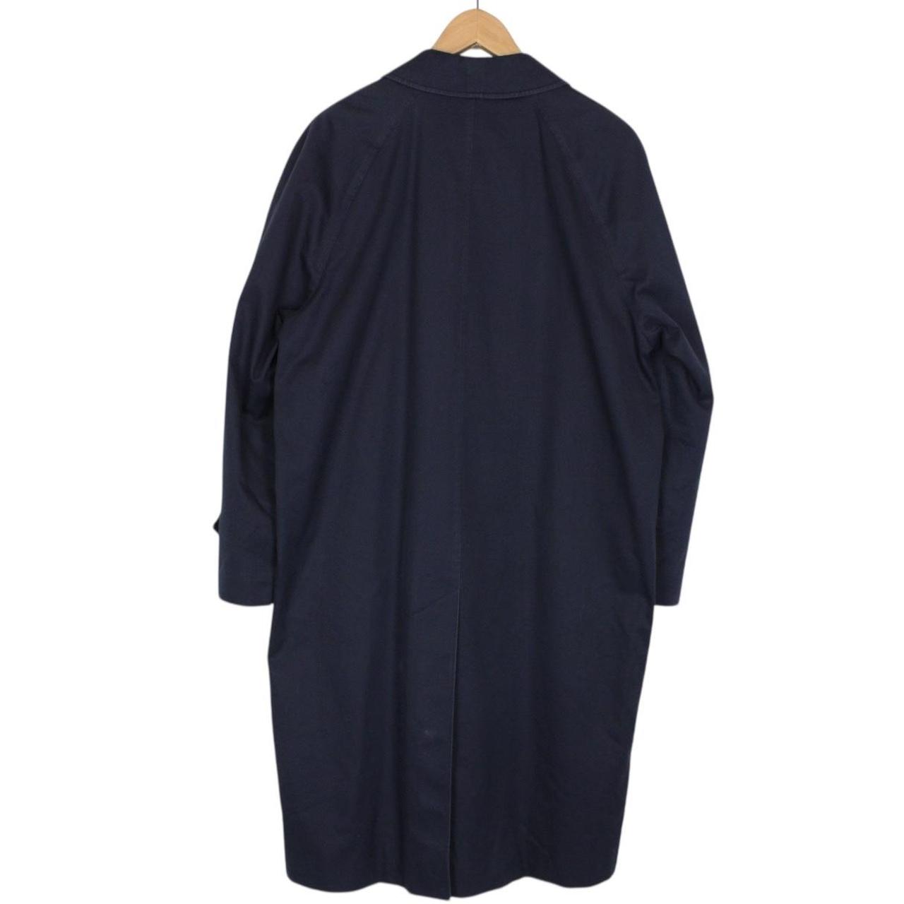 Vintage 90s Burberry Navy Blue Single Breasted Trench Coat