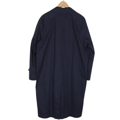 Vintage 90s Burberry Navy Blue Single Breasted Trench Coat
