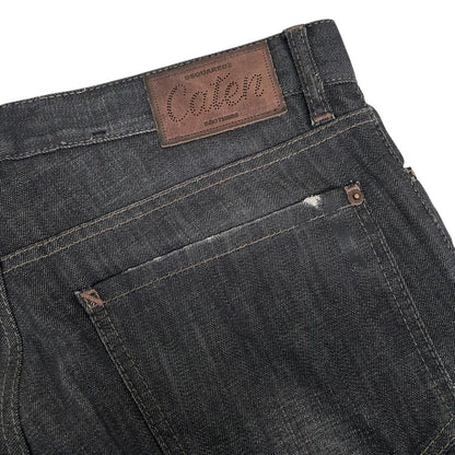 Dsquared2 Dark Grey Wash Distressed Caten Bros Slim Fit Jeans