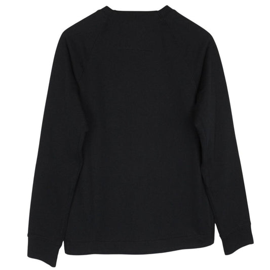 CP Company Black Diagonal Raised Fleece Cotton Sweatshirt
