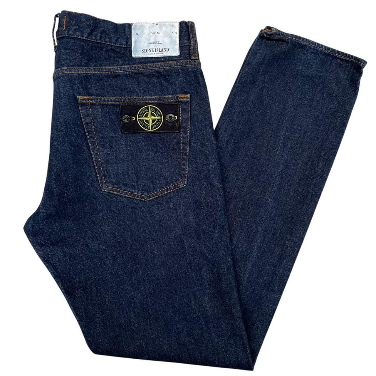 Stone Island SS 2017 Navy Blue Slim Fit Denim Jeans