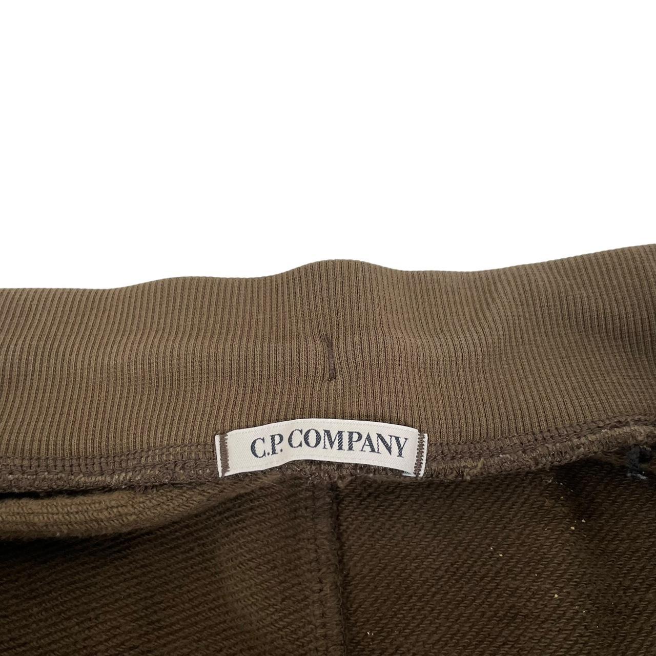 CP Company Khaki Green Goggle Lens Cotton Tracksuit Bottoms / Joggers