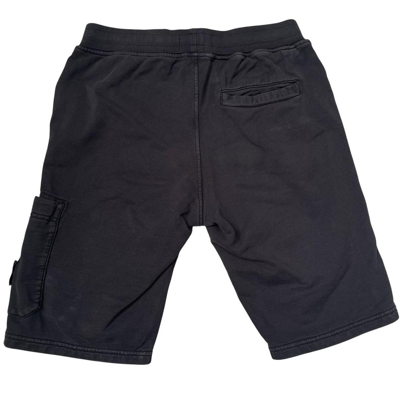 Stone Island SS 2022 Black Cotton Jogger Shorts