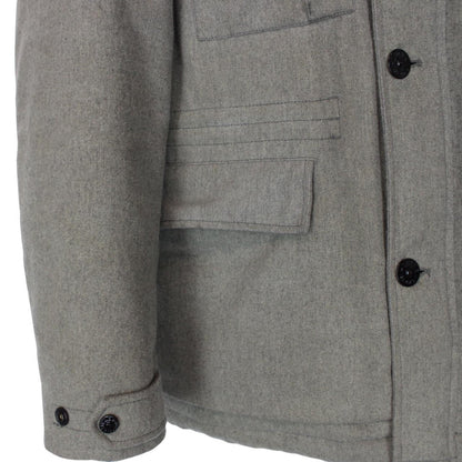 Stone Island Grey Ice Wool Blend Down Field Jacket