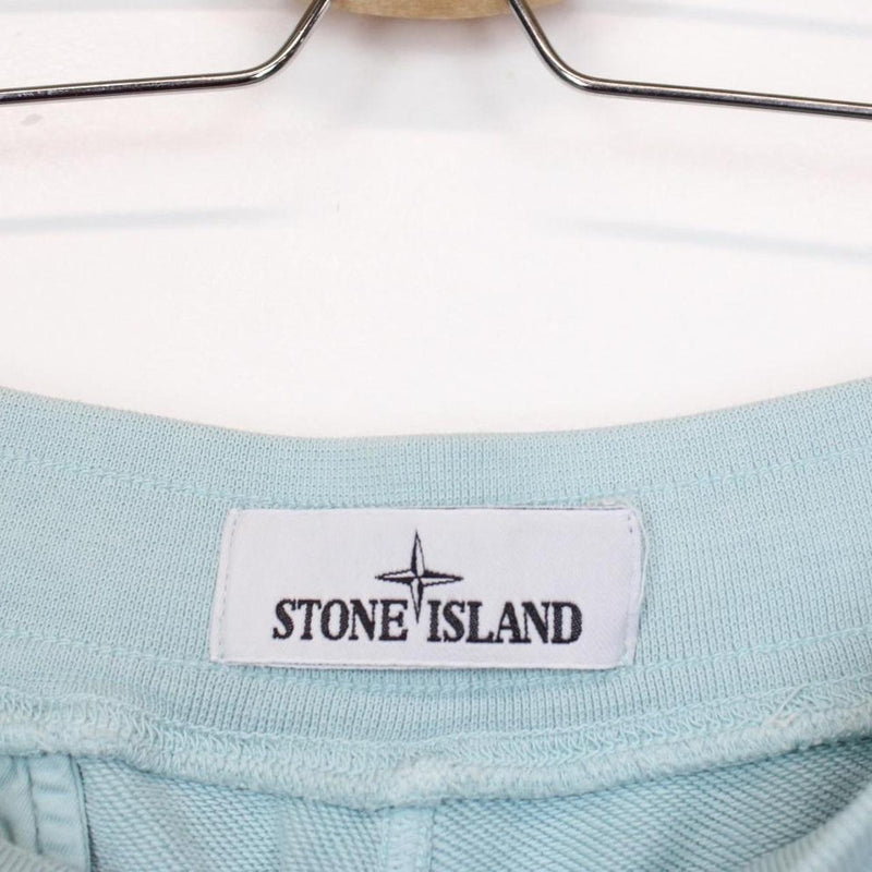 Stone Island SS 2022 Light Blue Cotton Jogger Shorts