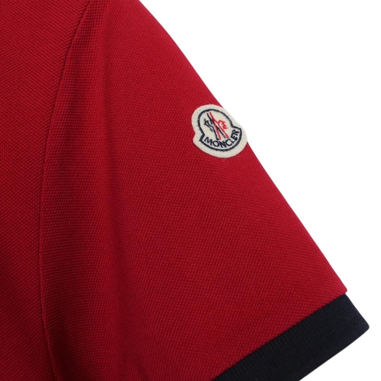 Moncler Maglia Manica Corta Red Short Sleeve Polo Shirt